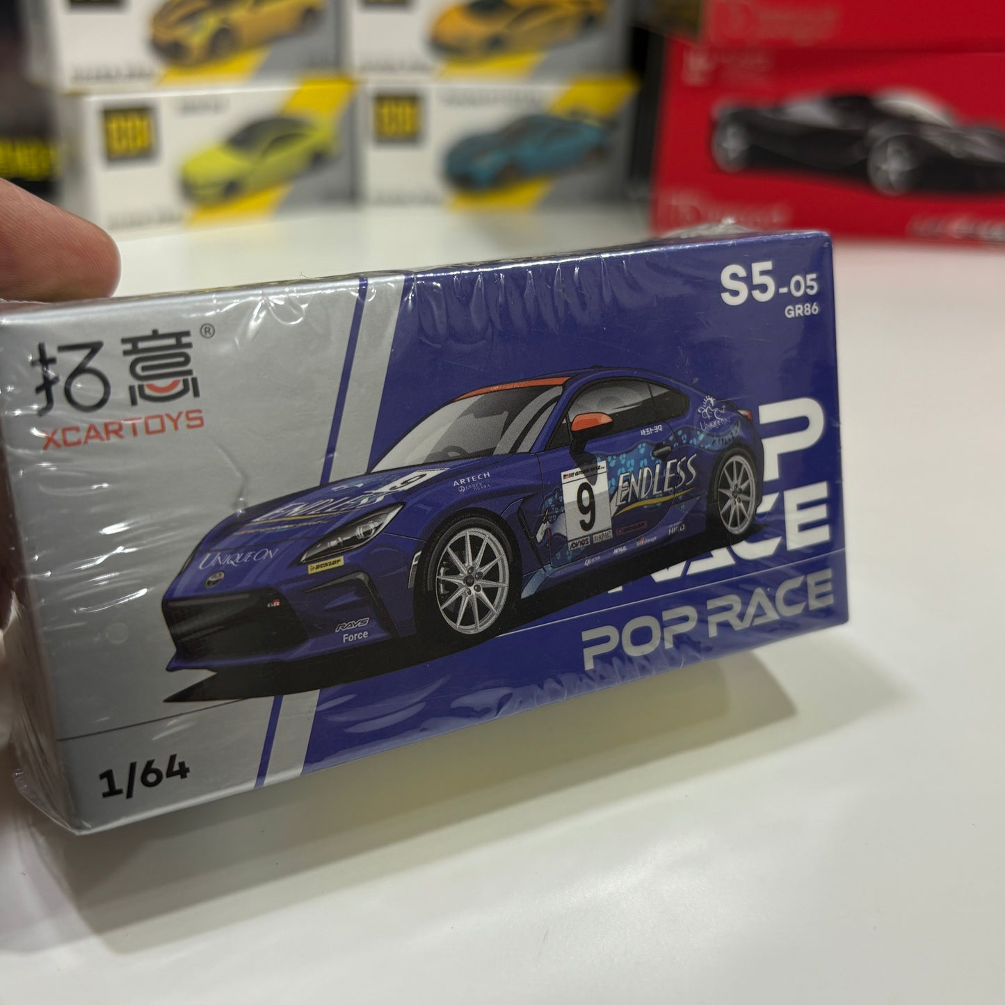 Xcartoys 1:64 Pop Race GR86 S5-05 Diecast Model Car