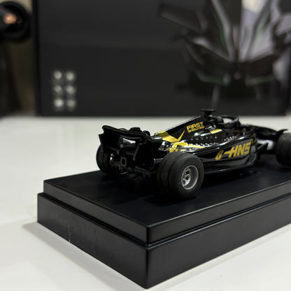 Die-Cast 1:64 Metal F1 Mini RC Racing Car with LED Lights