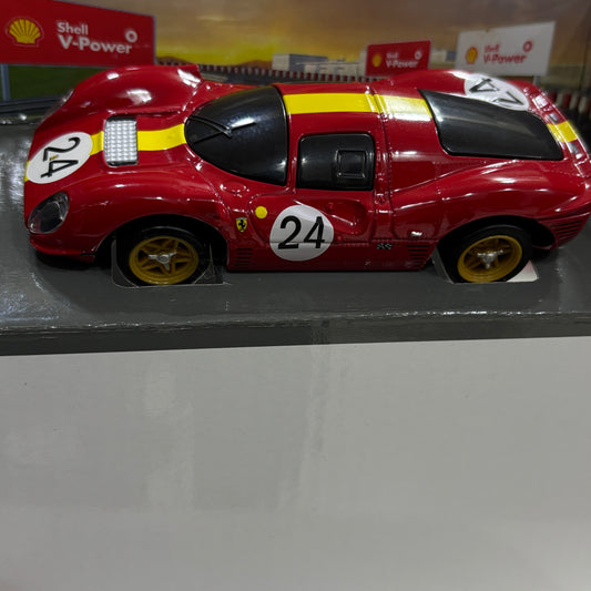 Ferrari Shell Racing Legends 330 P4 1:41 Scale Bluetooth Remote Controlled Car by Bburago – Smartphone Controlled