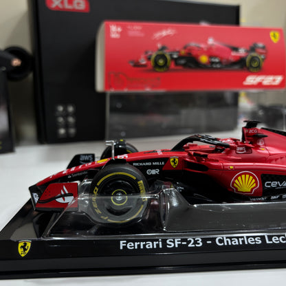 F1 Ferrari SF 23 Charles Leclerc 1:24 Official Die-Cast Scale Model by Bburago