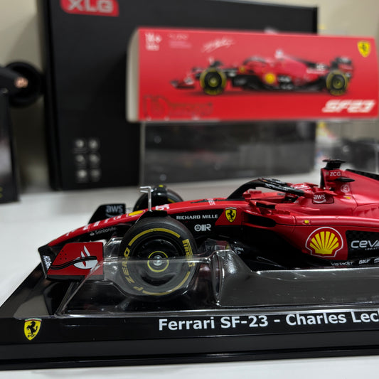F1 Ferrari SF 23 Charles Leclerc 1:24 Official Die-Cast Scale Model by Bburago