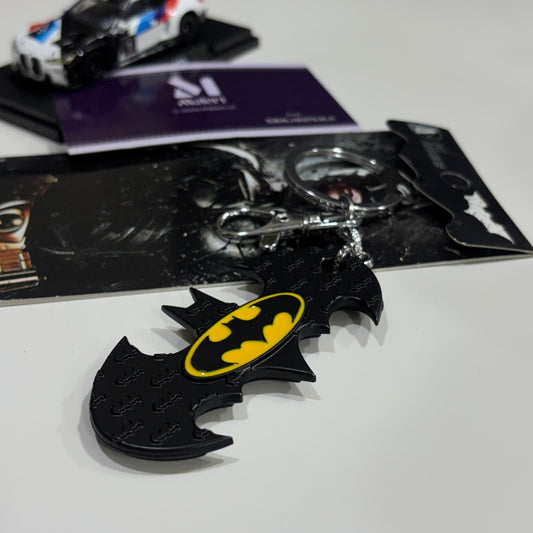Batman Yellow & Black Logo Keychain