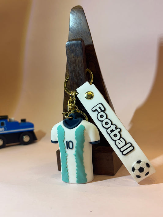 Messi & Ronaldo Jersey Keychains