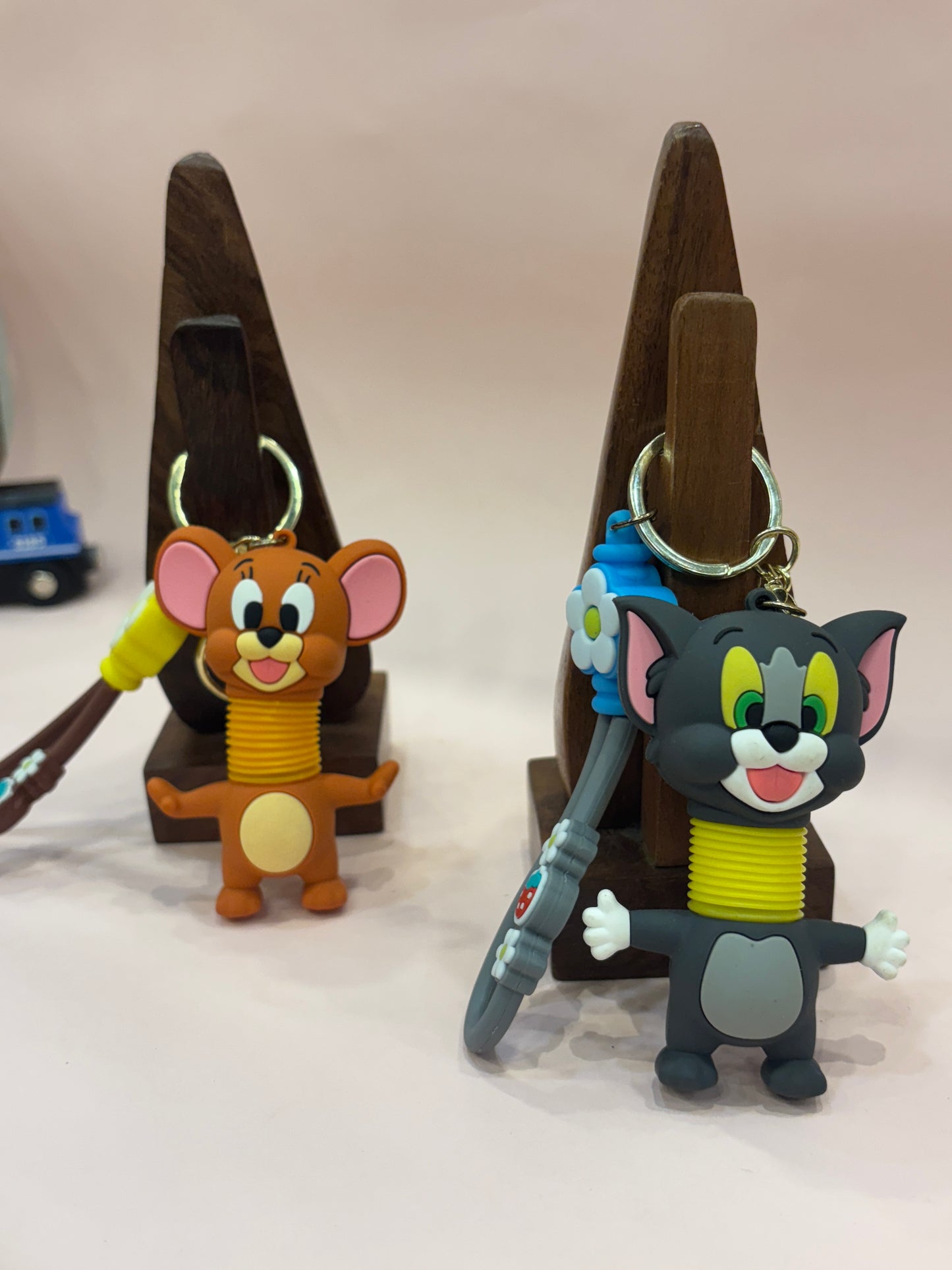 Tom & Jerry Spring Neck Keychains