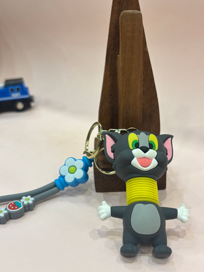 Tom & Jerry Spring Neck Keychains