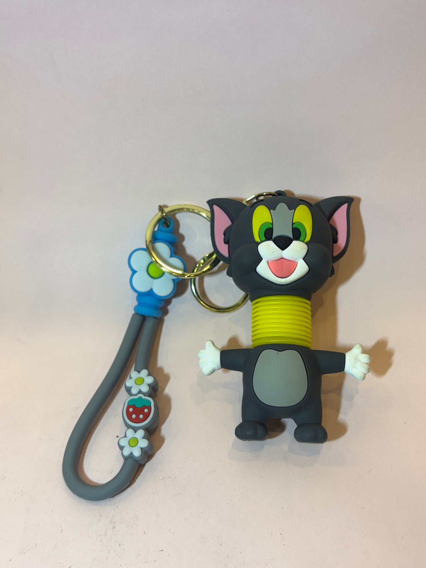 Tom & Jerry Spring Neck Keychains