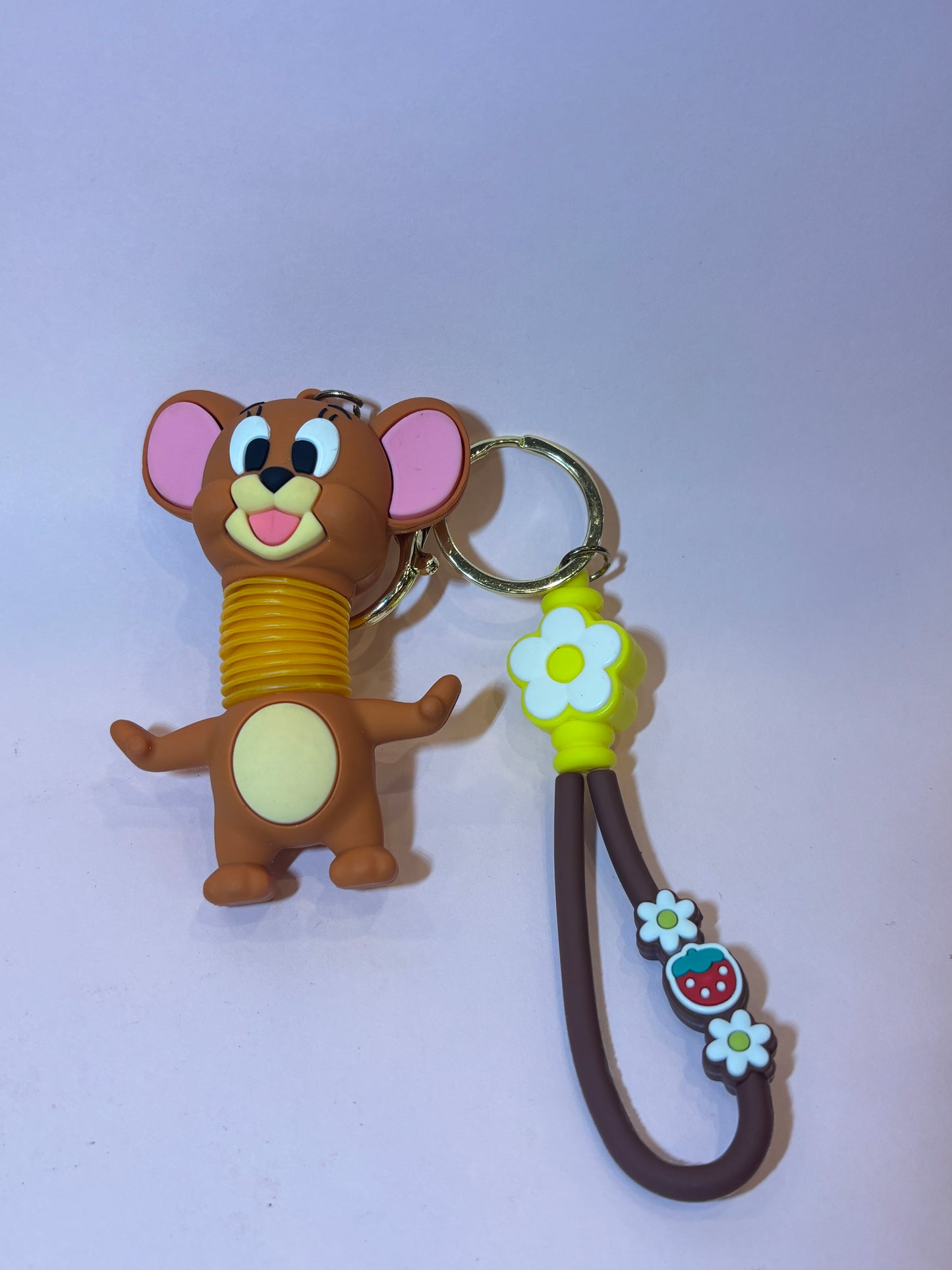 Tom & Jerry Spring Neck Keychains