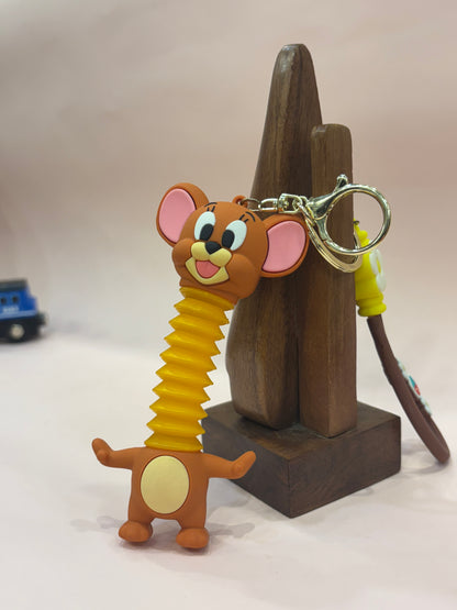 Tom & Jerry Spring Neck Keychains