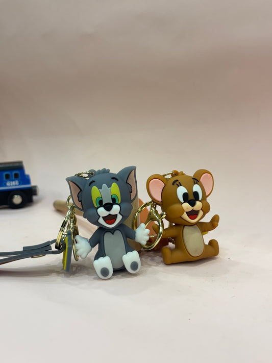 Tom and Jerry Silicon Keychain