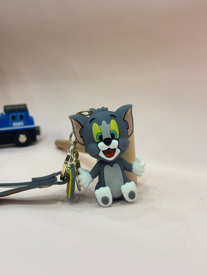 Tom and Jerry Silicon Keychain