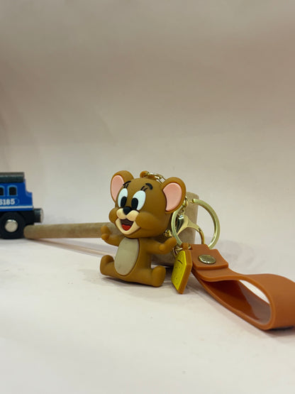 Tom and Jerry Silicon Keychain