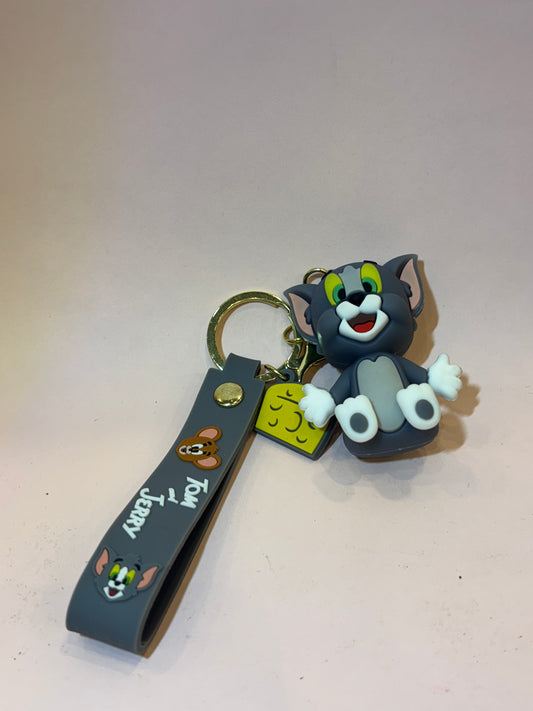 Tom and Jerry Silicon Keychain
