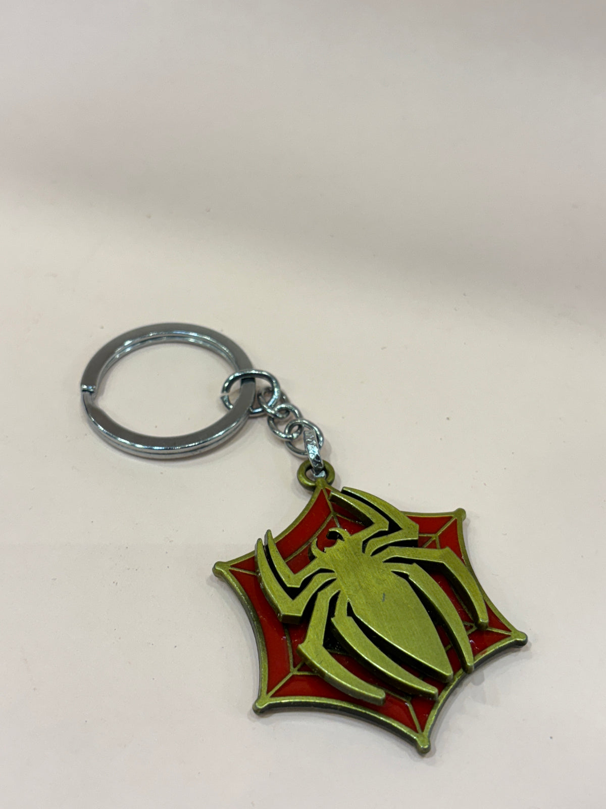 Spiderman Logo Spinning Keychain