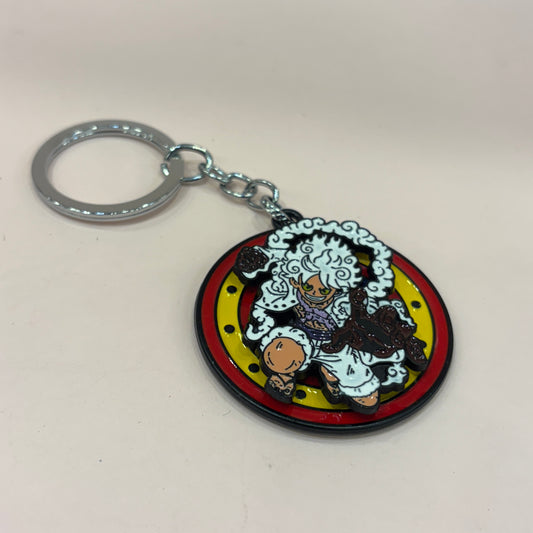 One piece Spinning keychain