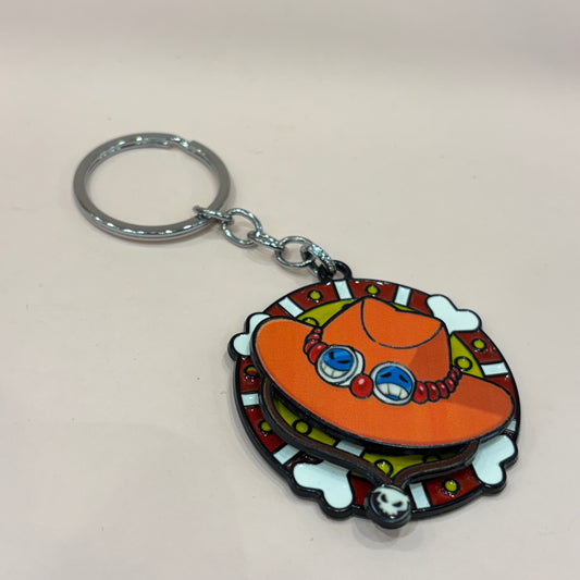Ace Hat Spinning Keychain