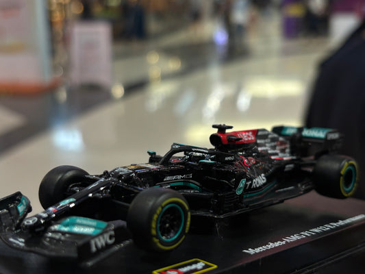Lewis Hamilton's Mercedes AMG F1 2023 Official Miniature Car by Bburago