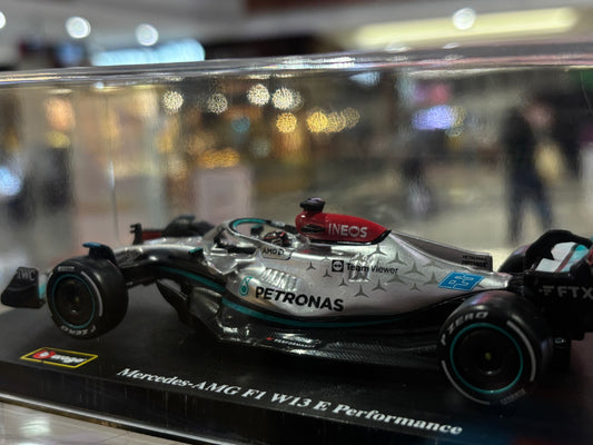 Lewis Hamilton's Mercedes AMG F1 2022 Official Miniature Car by Bburago