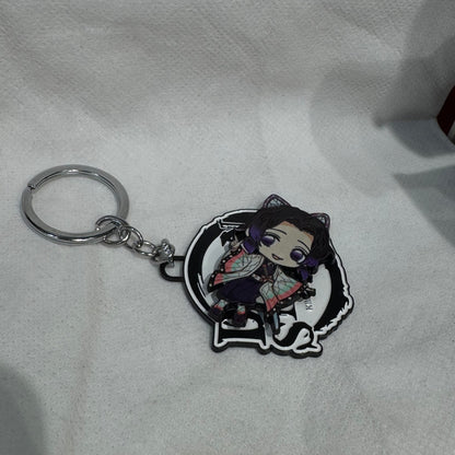 Demon Slayer Chibi Shinobu Kocho Spinning Keychain