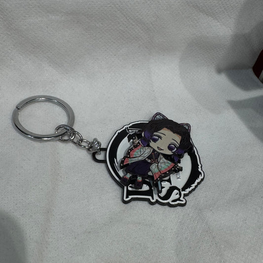 Demon Slayer Chibi Shinobu Kocho Spinning Keychain