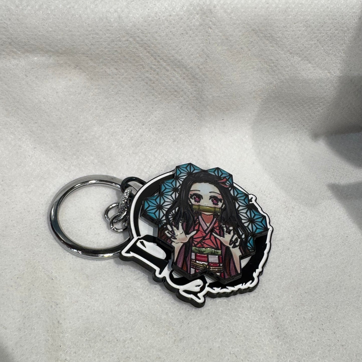 Demon Slayer Cute Nezuko Kamado Spinning Keychain