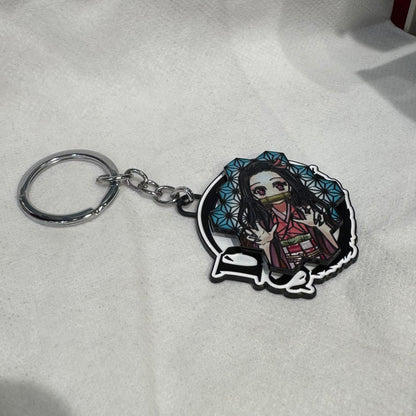 Demon Slayer Cute Nezuko Kamado Spinning Keychain