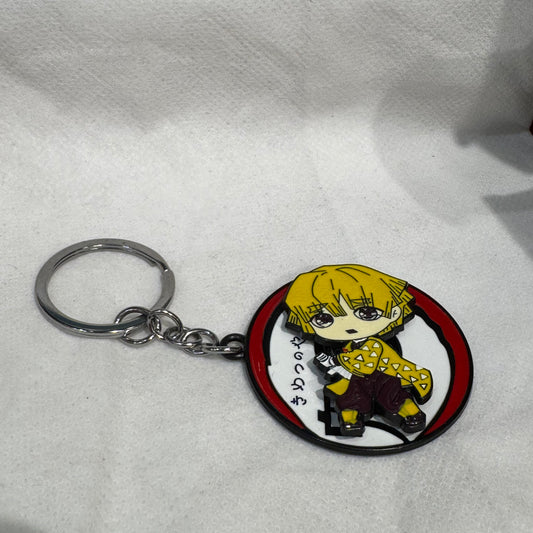 Demon Slayer Chibi Zenitsu Agatsuma Spinning Keychain