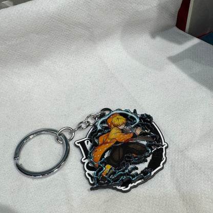 Demon Slayer Zenistu Agatsuma Spinning Keychain