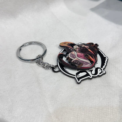 Demon Slayer Nezuko Kicking Keychain
