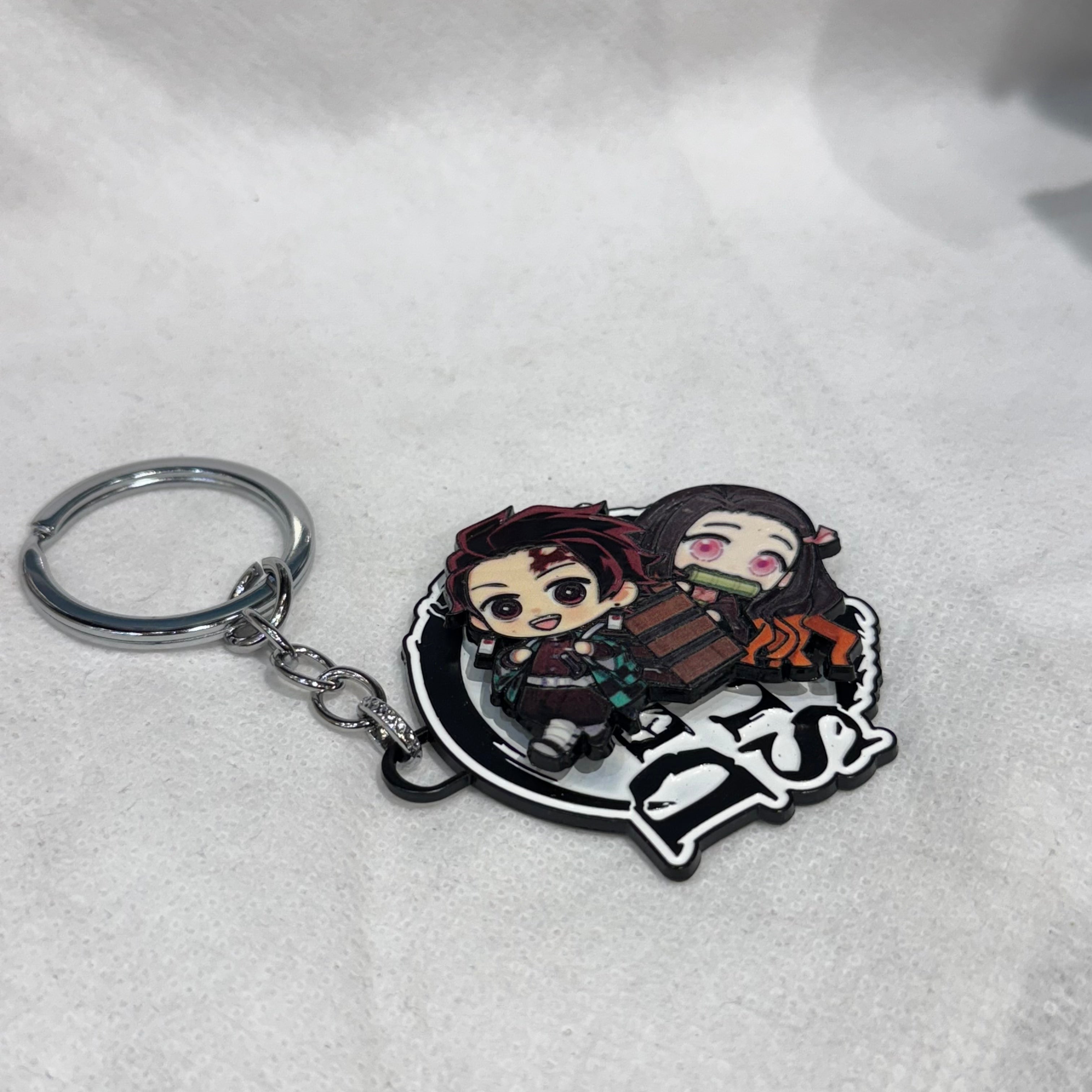 Demon Slayer Chibi Tanjiro & Nezuko Spinning Keychain