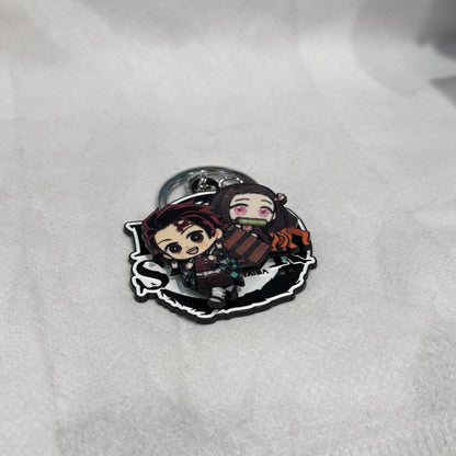 Demon Slayer Chibi Tanjiro & Nezuko Spinning Keychain