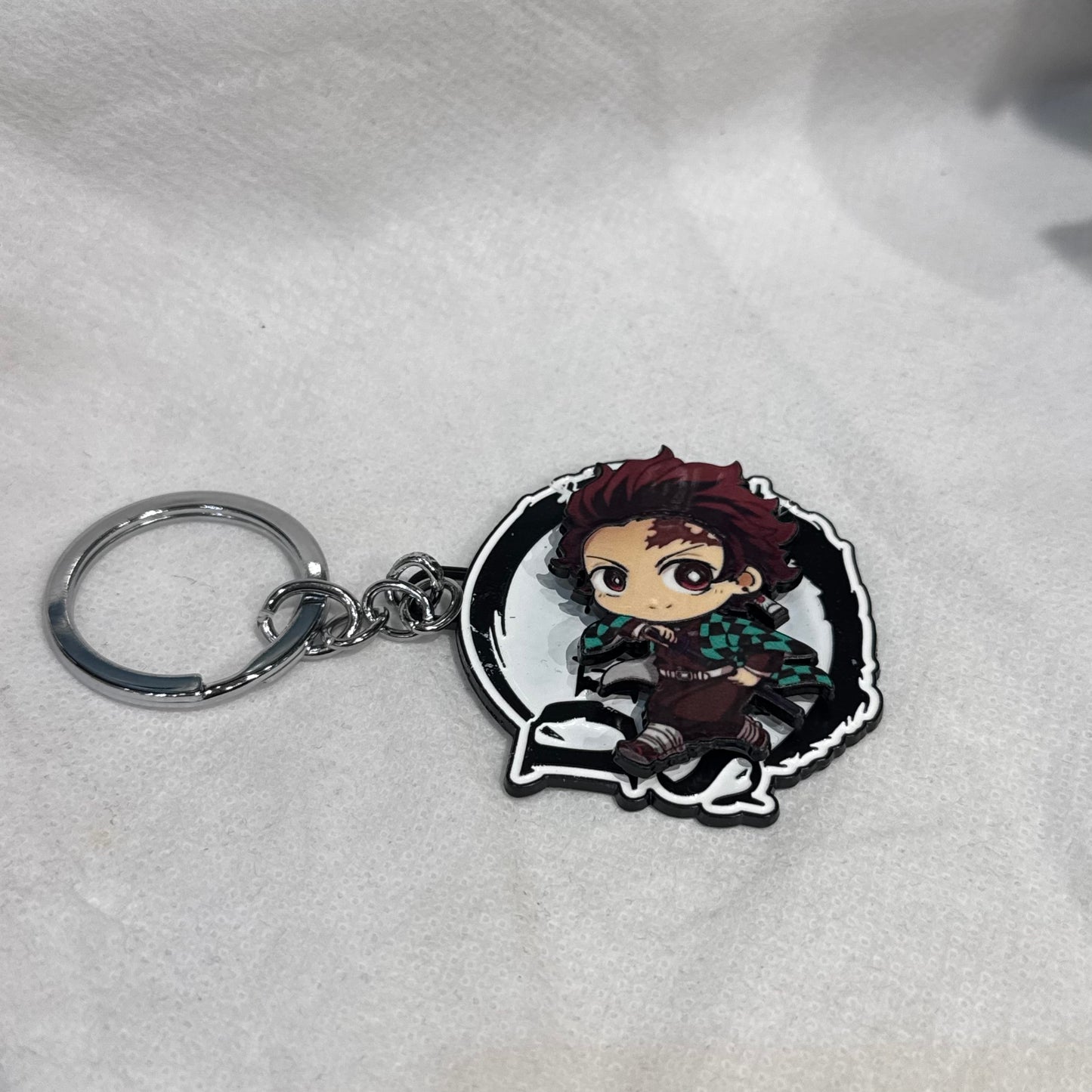 Demon Slayer Chibi Tanjiro Kamado Spinning Keychain