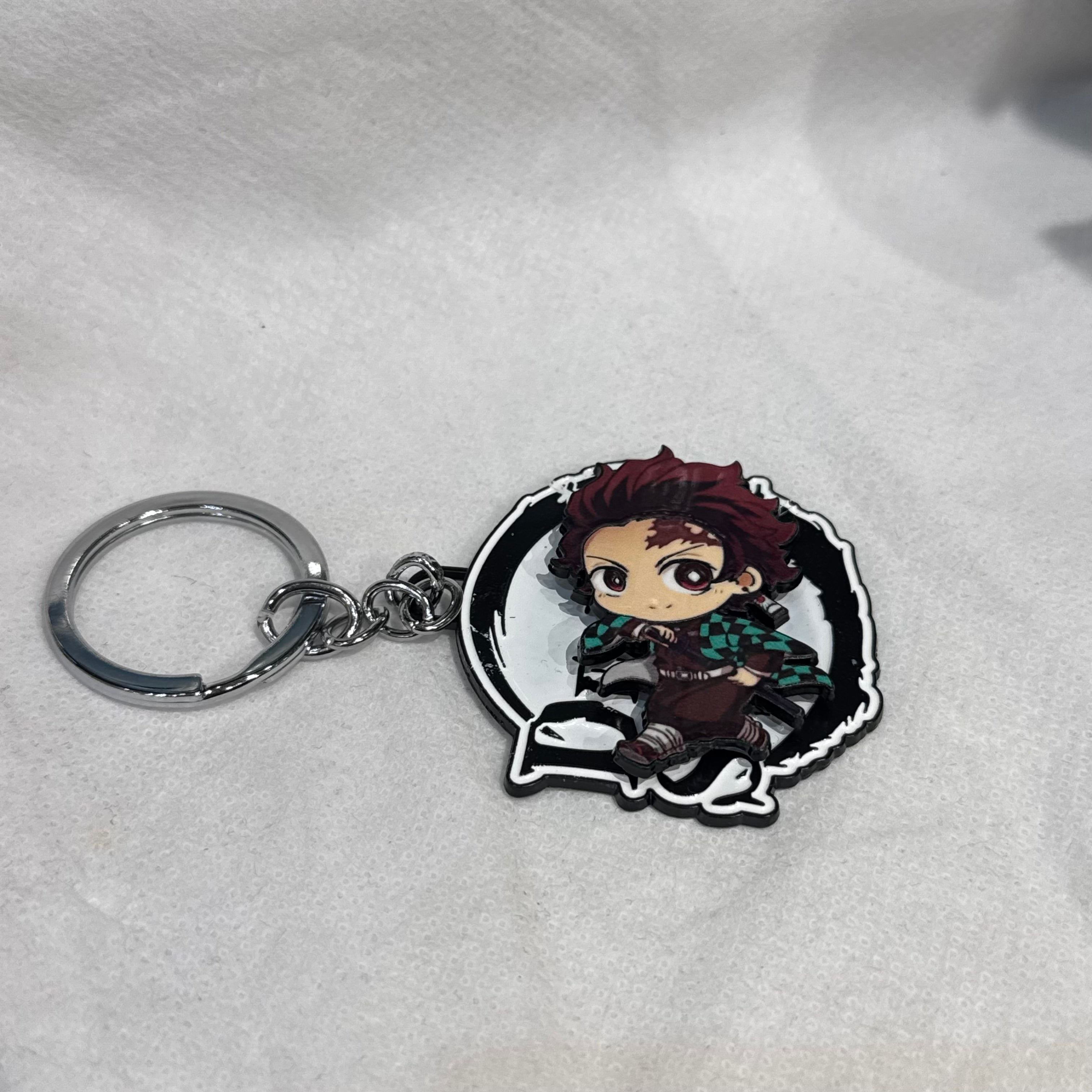 Demon Slayer Chibi Tanjiro Kamado Spinning Keychain
