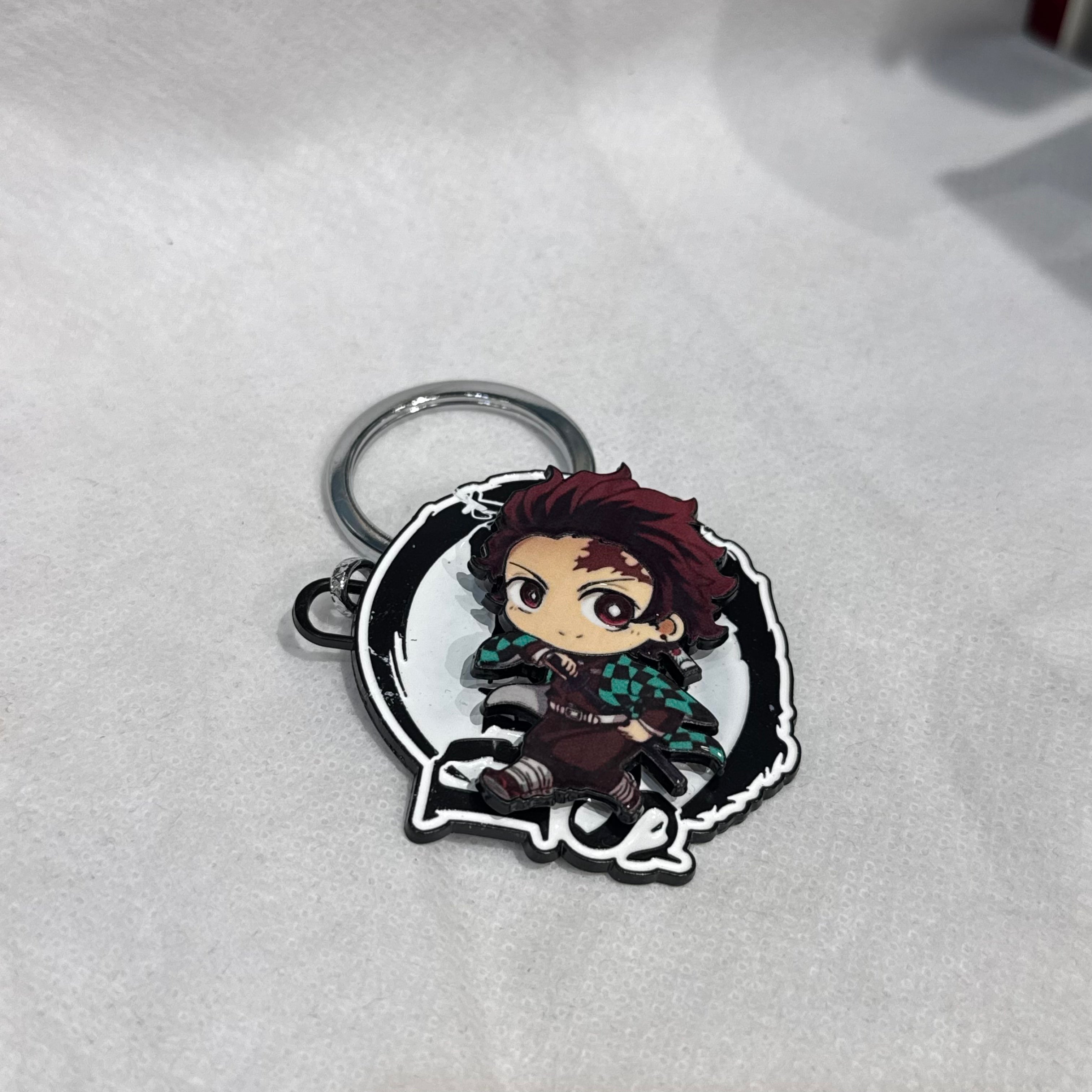 Demon Slayer Chibi Tanjiro Kamado Spinning Keychain
