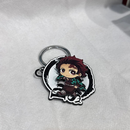 Demon Slayer Chibi Tanjiro Kamado Spinning Keychain