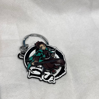 Demon Slayer Tanjiro Kamado Spinning Keychain