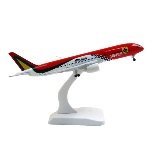 Alitalia Ferrari Boeing 777 1:200 Scale Diecast Airplane Model (20cm)