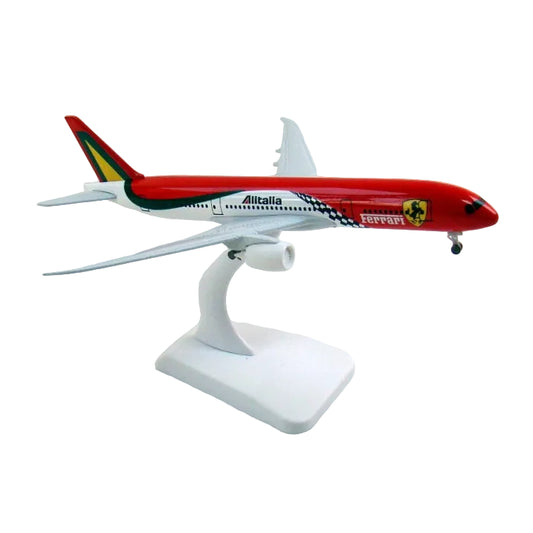 Alitalia Ferrari Boeing 777 1:200 Scale Diecast Airplane Model (20cm)