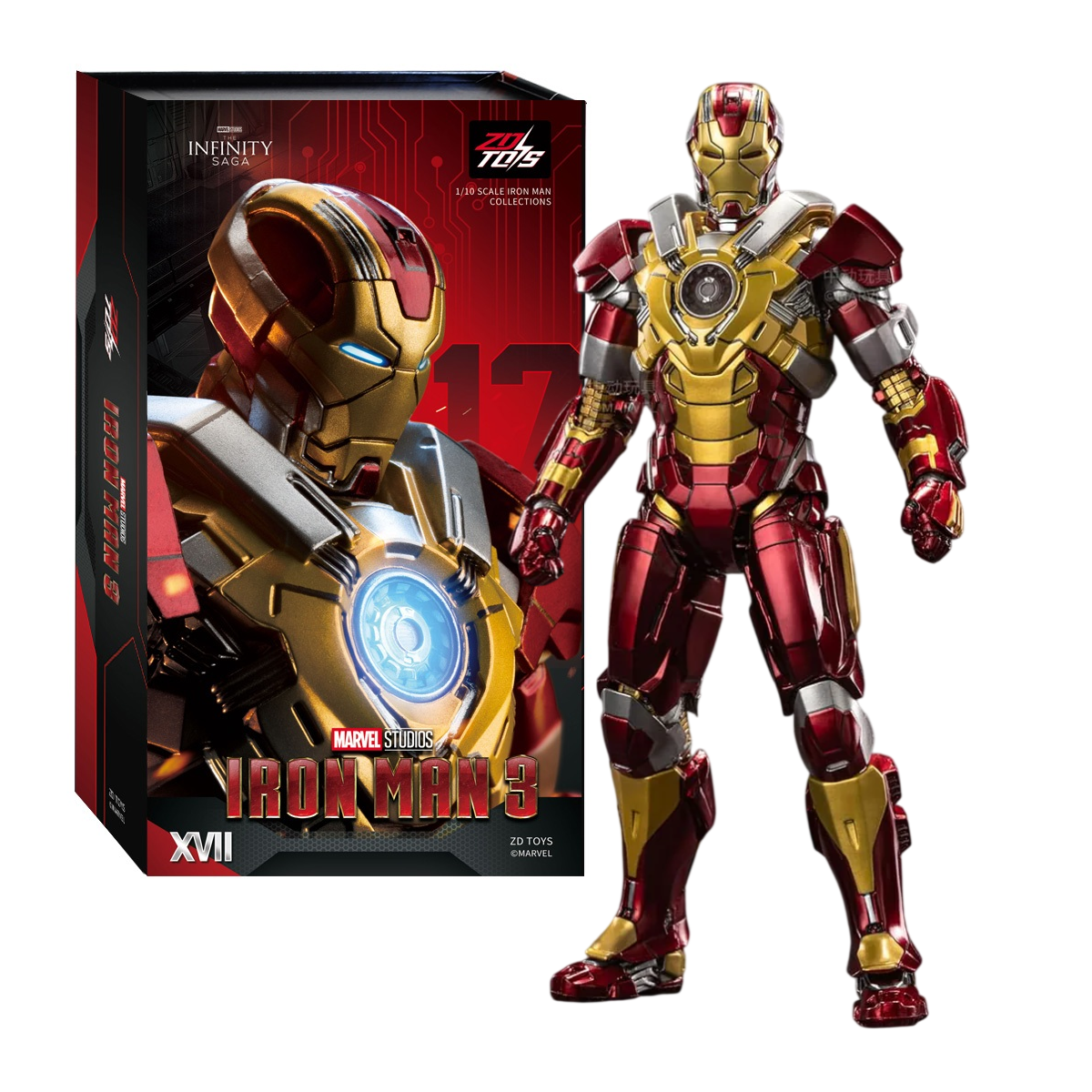 ZD Toys Iron Man Mark 17 1/10 Scale Action Figure