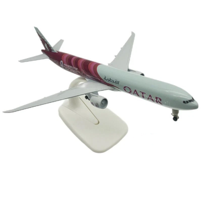 Qatar Airways FIFA World Cup Boeing 777 1:200 Scale Diecast Airplane Model (20cm)