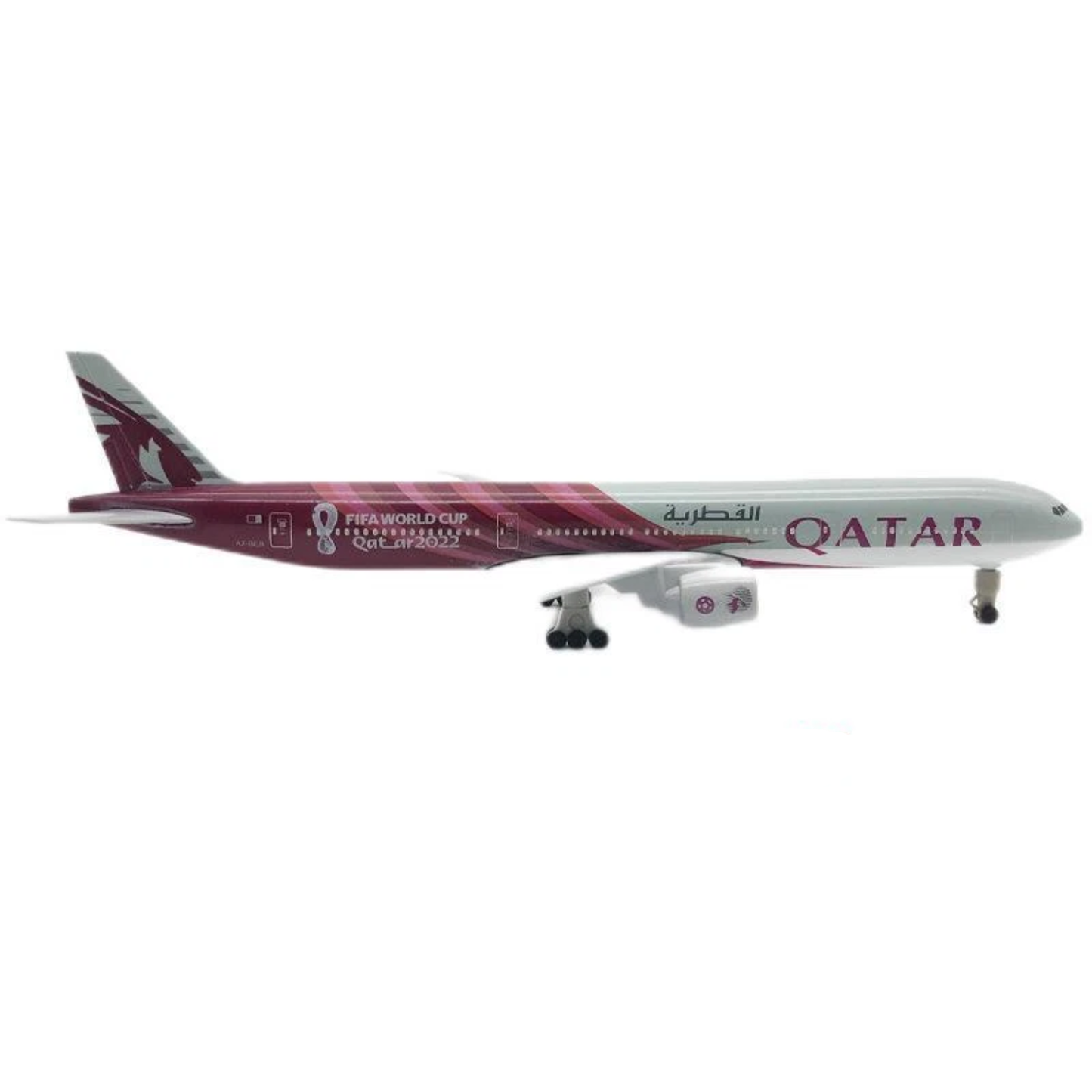 Qatar Airways FIFA World Cup Boeing 777 1:200 Scale Diecast Airplane Model (20cm)