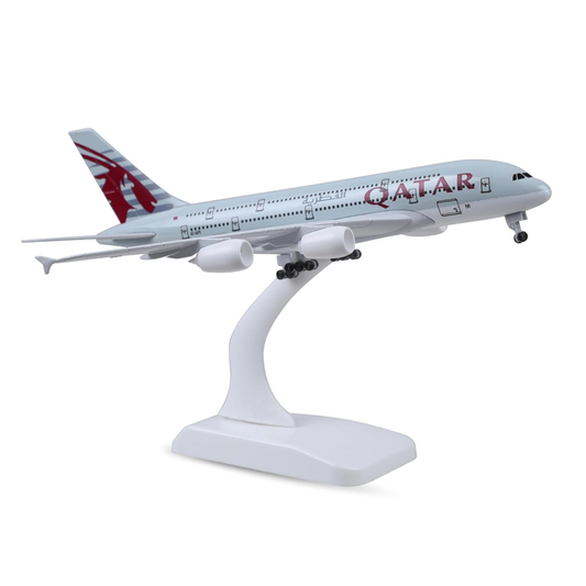 Qatar Airways Airbus A380 1:200 Scale Diecast Airplane Model (20cm)