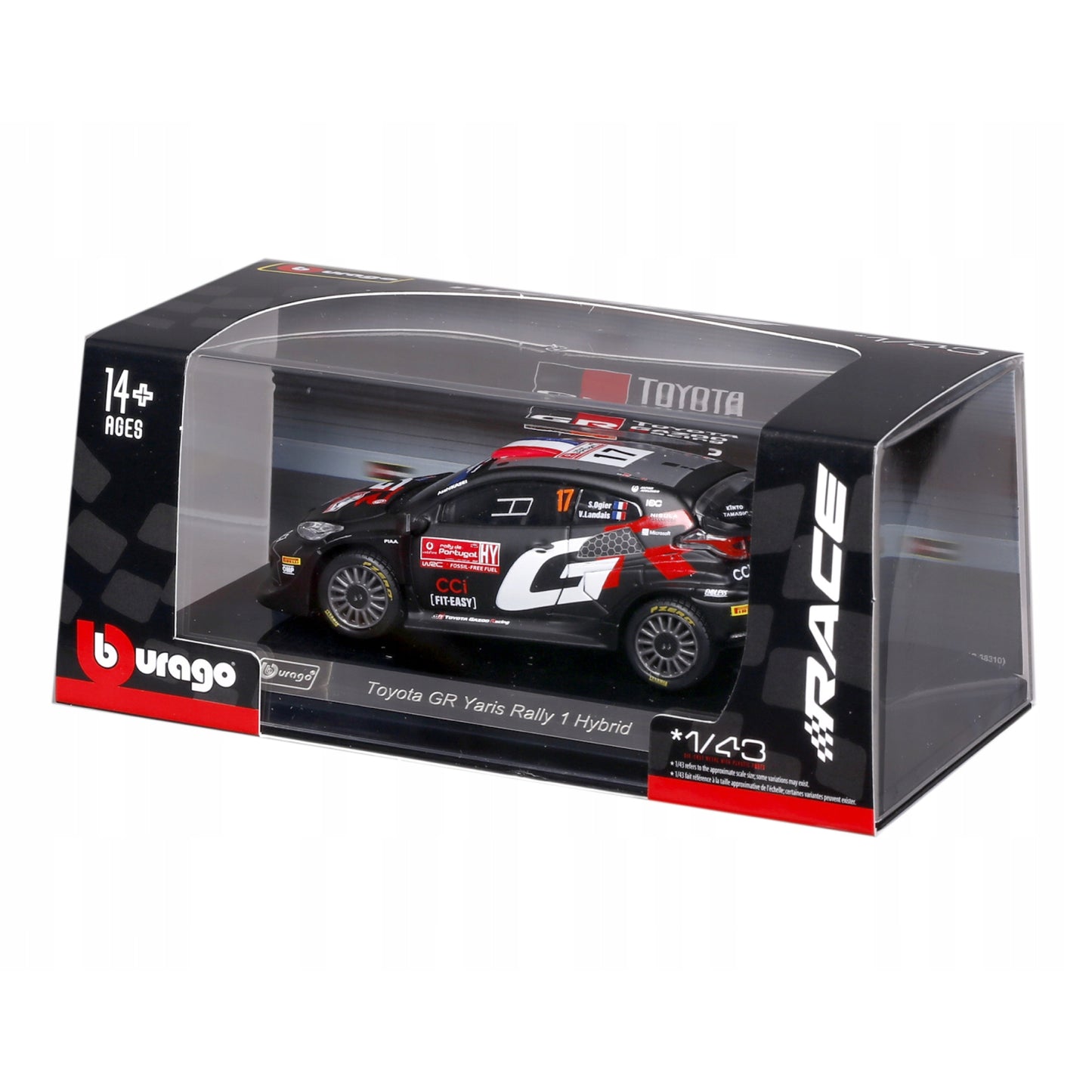Bburago 1:43 2024 Toyota GR Yaris Rally1 Hybrid