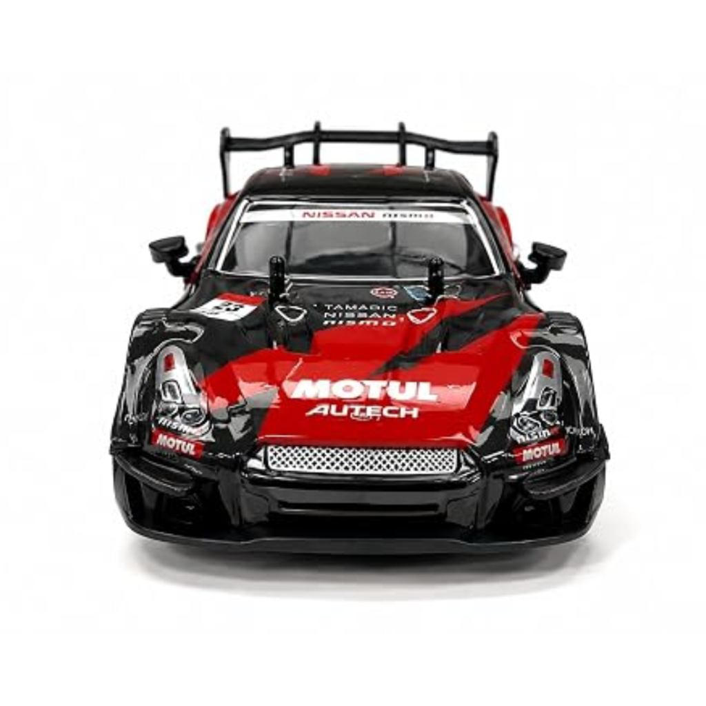 Super GT 1:16 4WD High-Speed Remote Control Drift Car with LED Headlights & Extra Drifting Tires (2.4GHz)