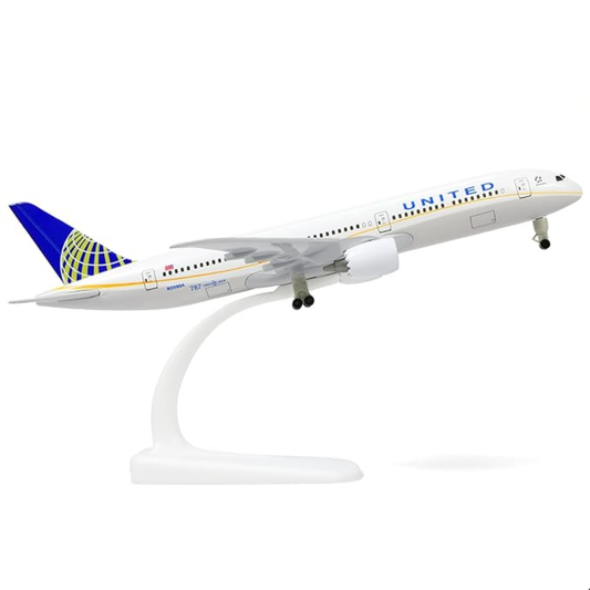 United Airlines Boeing 777 300ER 1:200 Scale Diecast Airplane Model (20cm)