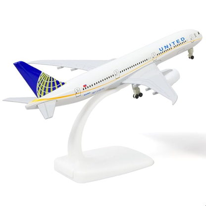 United Airlines Boeing 777 300ER 1:200 Scale Diecast Airplane Model (20cm)