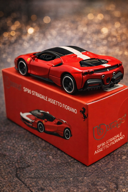 Ferrari SF90 Stradale Assetto Fiorano Official 1:64 Scale Model Car by Bburago