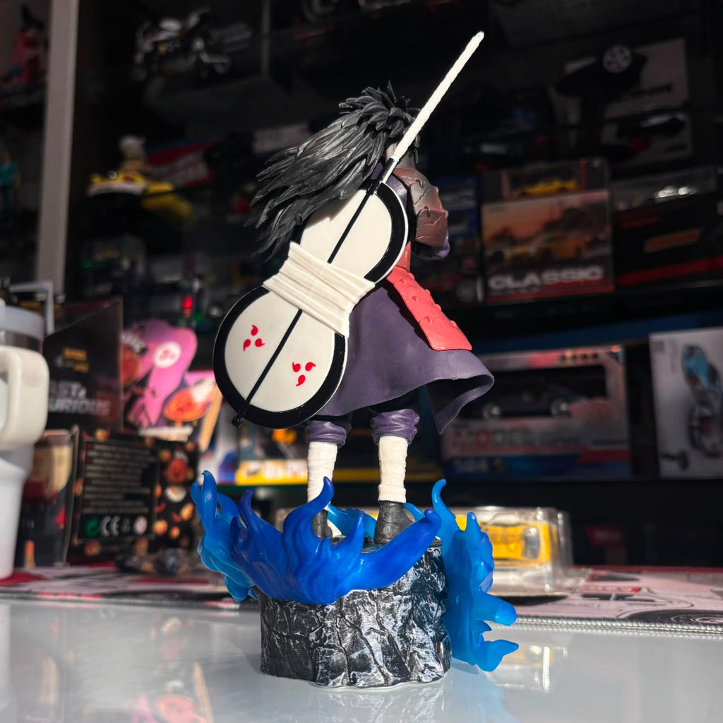 Naruto Madara Uchiha Reanimated Figure with Blue Chakra Aura Base