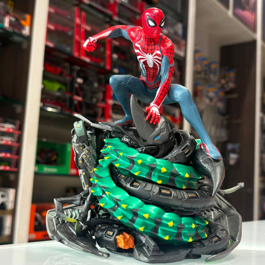 Marvel's Spider-Man PS4 Advanced Suit Figure with Battle Diorama Base