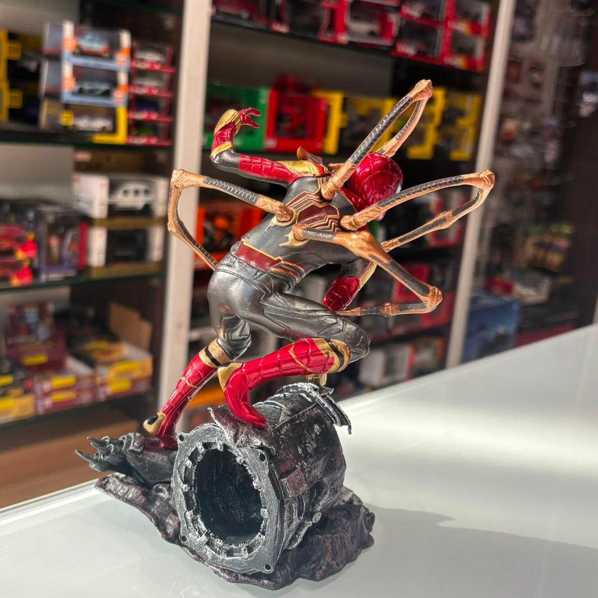Marvel Avengers Iron Spider-Man Figure with Diorama Base