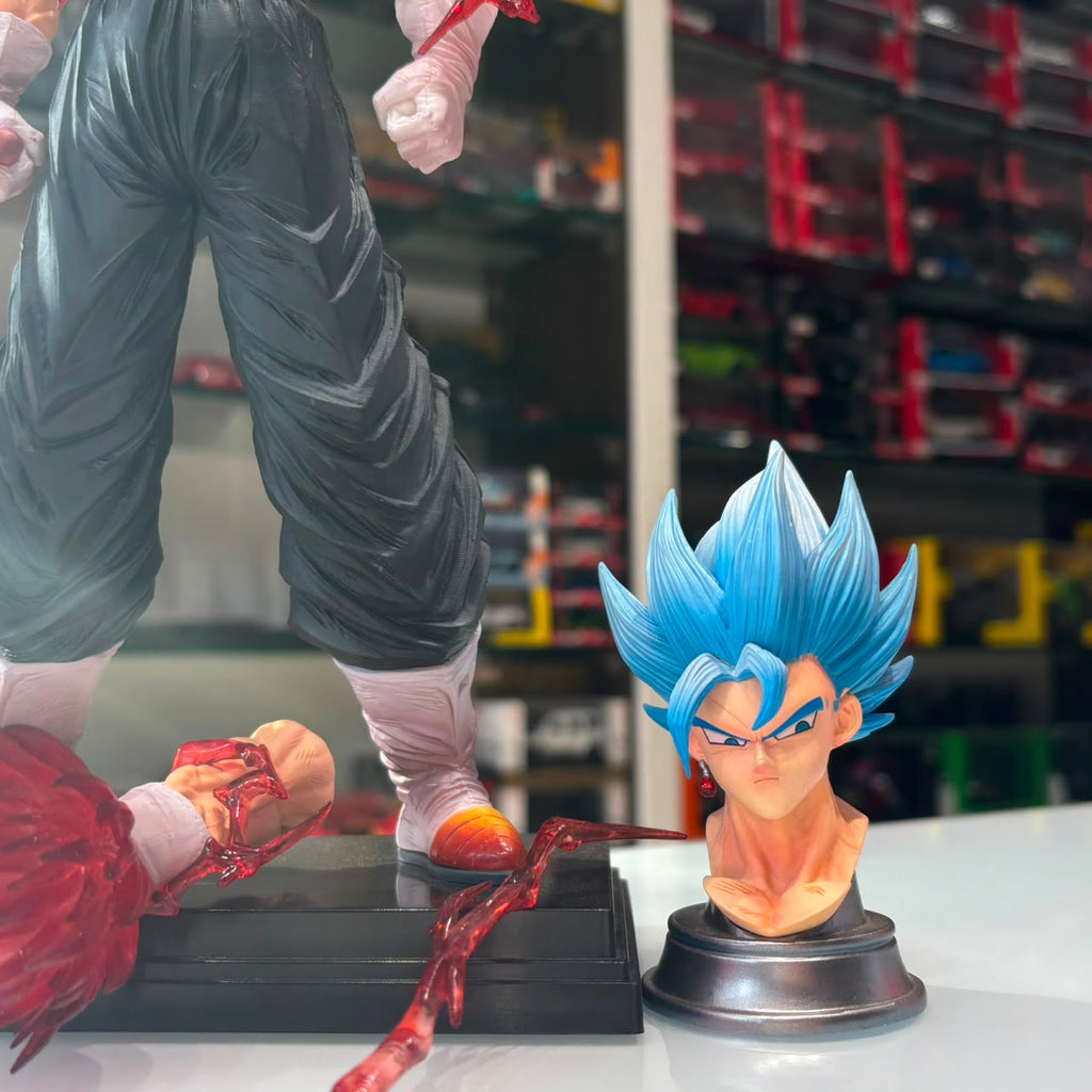 Dragon Ball Super Vegito Figure Set with Interchangeable Heads & Ki Blade Effect